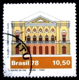 Selo postal comemorativo do Brasil de 1978 - C 1076 U