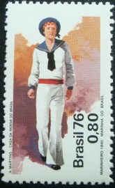 Selo Postal Comemorativo do Brasil de 1976 - C 969 M