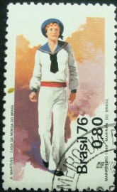 Selo Postal Comemorativo do Brasil de 1976 - C 969 M1D
