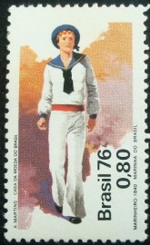Selo Postal Comemorativo do Brasil de 1976 - C 969 N