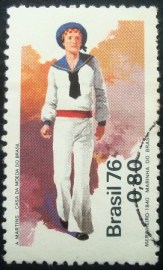 Selo Postal Comemorativo do Brasil de 1976 - C 969 U