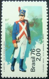 Selo Postal Comemorativo do Brasil de 1976 - C 970 M