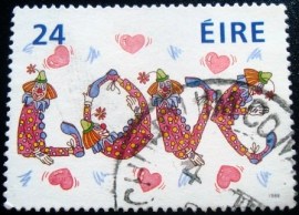 Selo postal da Irlanda de 1988 Love