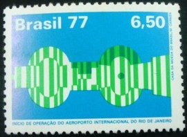 Selo Postal Comemorativo do Brasil de 1977 - C 975 M