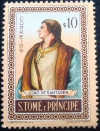 Selo postal de S.Tomé e Príncipe de 1952 João de Santarém