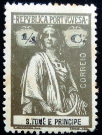 Selo postal de S.Tomé E Príncipe de 1914 Ceres ½