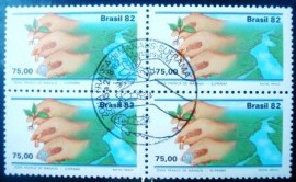Quadra de selos do Brasil de 1982 Suframa