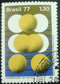Selo postal do Brasil de 1977 Sistema Celular