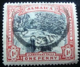 Selo postal da Jamaica de 1901 Llandovery Falls