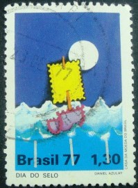 Selo Postal Comemorativo do Brasil de 1977 - C 997 U