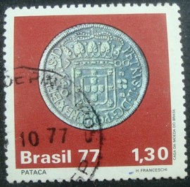 Selo postal do Brasil de 1977 Pataca - C 1003 U