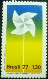 Selo postal do Brasil de 1977 Catavento - C 1005 N