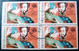 Quadra de selos do Brasil de 1984 D. Pedro I