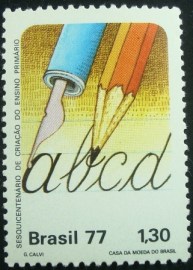 Selo Postal Comemorativo do Brasil de 1977 - C 1007 M