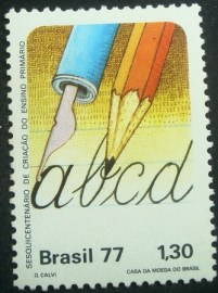 Selo Postal Comemorativo do Brasil de 1977 - C 1007 N
