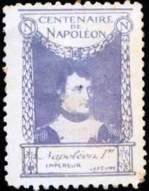 Selo postal da França / Cinderela de 1921 Napoleon I Empereur