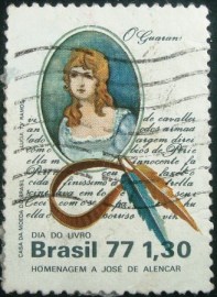 Selo Postal Comemorativo do Brasil de 1977 - C 1011 U