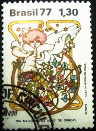 Selo Postal Comemorativo do Brasil de 1977 - C 1019 M1D