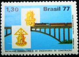 Selo Postal Comemorativo do Brasil de 1977 - C 1022 N