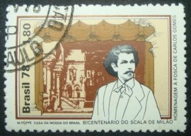 Selo postal do Brasil de 1978 A Fosca de Carlos Gomes - C 1029 M1D