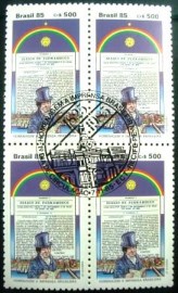 Quadra postal do Brasil de 1985 Imprensa Brasileira