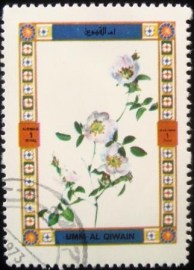 Selo postal de Umm Al Qaiwain de 1972 Roses 1445 A