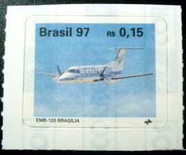 Selo postal do Brasil de 1997 EMB 120 Brasília
