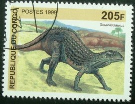 Selo postal do Congo de 1999 Scutellosaurus