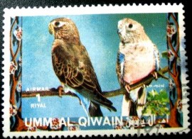 Selo postal de Umn Al Qaiwain de 1972 Bourke's Parrot