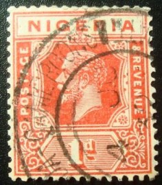 Selo postal da Nigéria de 1914 King George V
