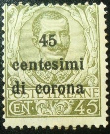 Selo postal da Itália de 1919 General Issue 45