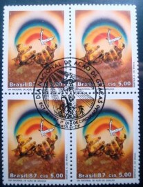Quadra de selos postais do Brasil de 1987 Ação de Graças