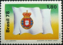 Selo postal do Brasil de 1978 Bandeira do Reino Unido