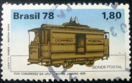Selo postal comemorativo do Brasil de 1978 - C 1061 U