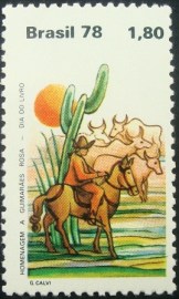 Selo postal comemorativo do Brasil de 1978 - C 1066 M