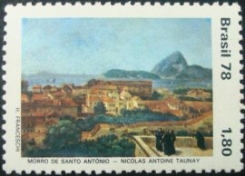Selo postal do Brasil de 1978 Morro de Santo Antonio