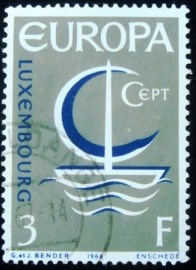 Selo postal de Luxemburgo de 1966 EUROPA Ship