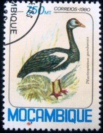 Selo postal de Moçambique de 1980 Spur-winged Goose