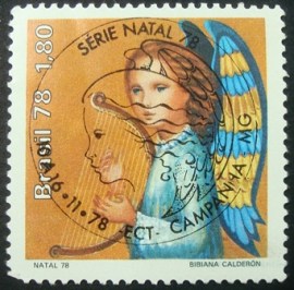 Selo postal comemorativo do Brasil de 1978 - C 1072 MCC