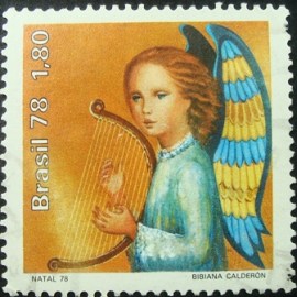 Selo postal comemorativo do Brasil de 1978 - C 1072 U