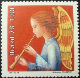 Selo postal comemorativo do Brasil de 1978 - C 1073 M