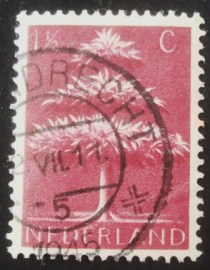 Selo postal da Holanda de 1943 Triple-crown Tree