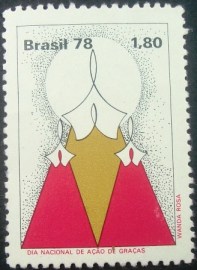 Selo postal comemorativo do Brasil de 1978 - C 1074 N