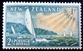 Selo postal da Nova Zelândia de 1951 Yachts