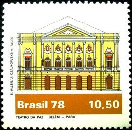 Selo postal comemorativo do Brasil de 1978 - C 1076 M