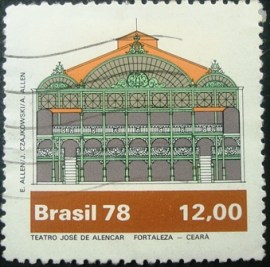 Selo postal comemorativo do Brasil de 1978 - C 1077 U