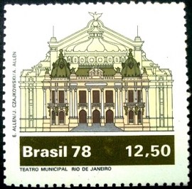 Selo postal comemorativo do Brasil de 1978 - C 1078 M