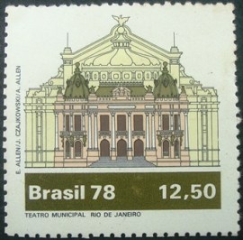 Selo postal comemorativo do Brasil de 1978 - C 1078 M