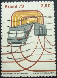 Selo postal comemorativo do Brasil de 1979 - C 1079 U