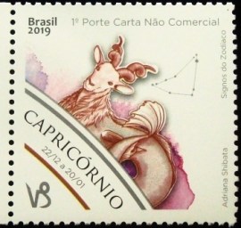 Selo postal do Brasil de 2019 Capricórnio